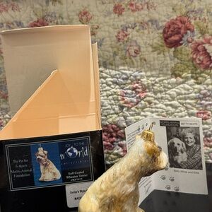 Joy to the World Soft Coated Wheaten Terrier Ornament